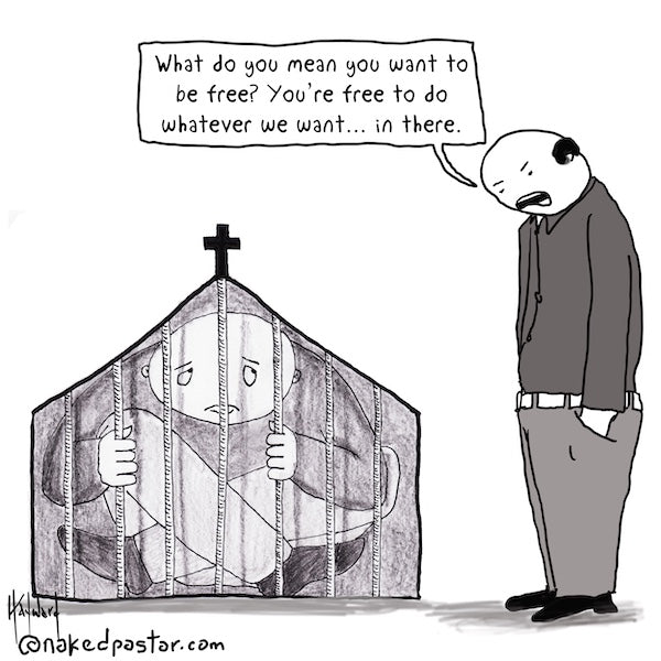 Free in There Digital Cartoon - by nakedpastor