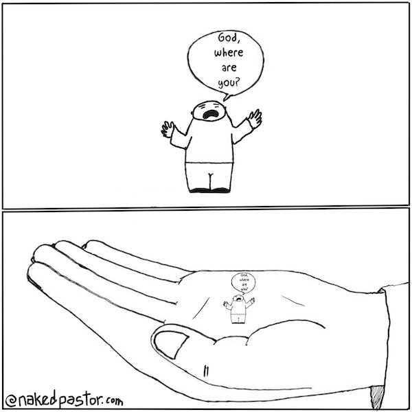 Zoom In Zoom Out Digital Cartoon - by nakedpastor