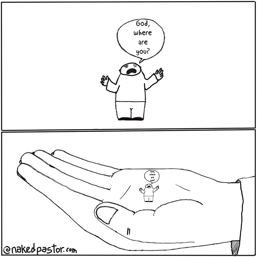 Zoom In Zoom Out Cartoon Print - by nakedpastor