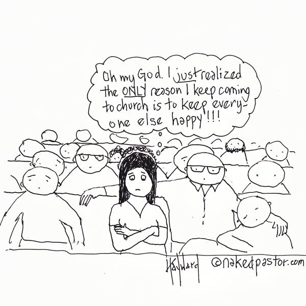 "Why Go to Church" cartoon by nakedpastor David Hayward