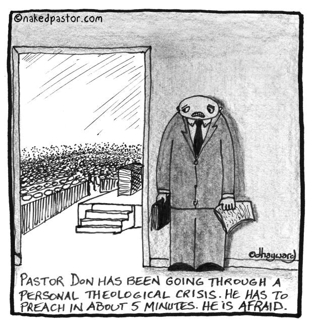 pastor afraid to preach cartoon by nakedpastor david hayward