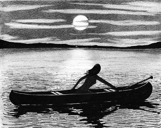 Sophia "Canoe" drawing by nakedpastor David Hayward