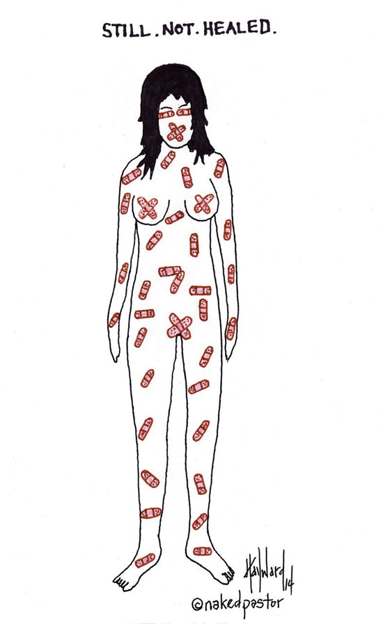 Still Not Healed cartoon by nakedpastor David Hayward