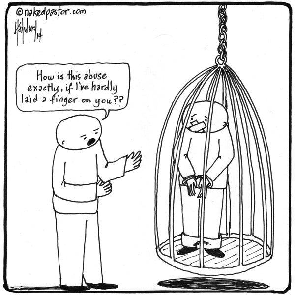 A Subtle Abuse cartoon by nakedpastor David Hayward
