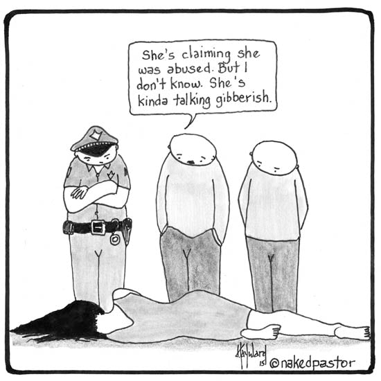 "Talking Gibberish" cartoon by nakedpastor David Hayward