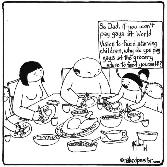 World Vision, Gays, and Hypocrisy (by nakedpastor David Hayward)