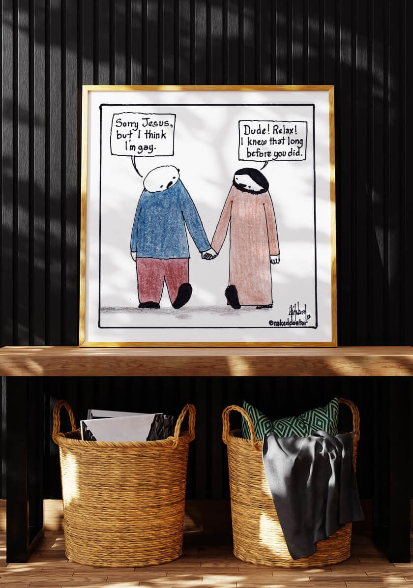 NakedPastor Digital Download Cartoons, Paintings and Drawings