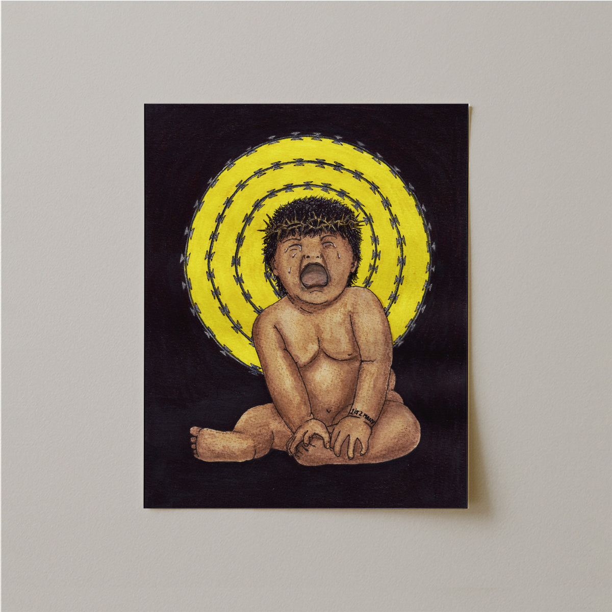 Border Baby Print-Drawings-nakedpastor