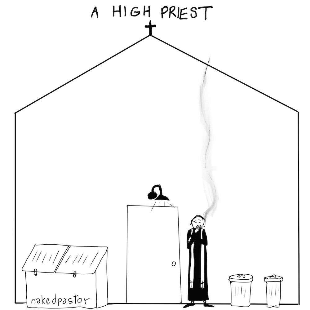 A High Priest Digital Cartoon-Digital Cartoons-nakedpastor