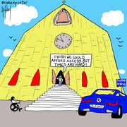 Access and Times are Hard Digital Cartoon - by nakedpastor
