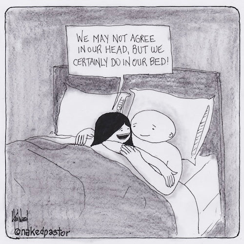 Agree in Bed Digital Cartoon-Digital Cartoons-nakedpastor