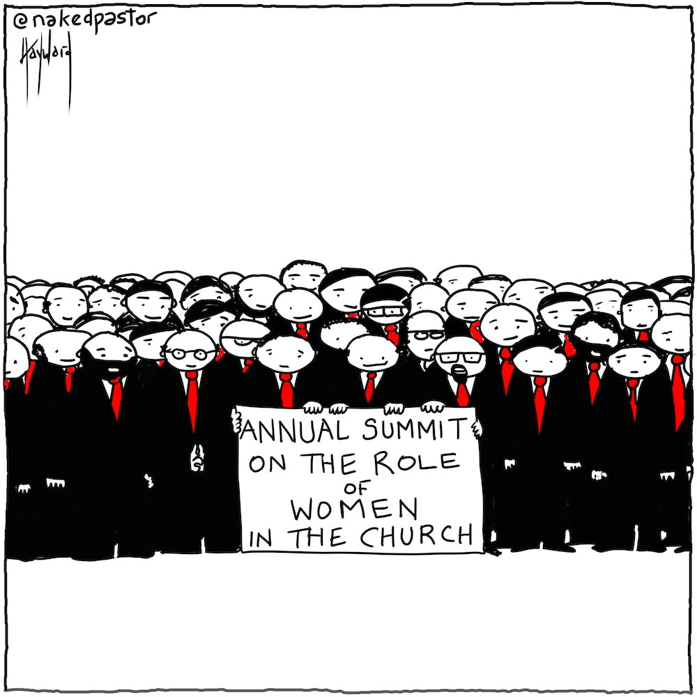 Annual Summit on the Role of Women in the Church Digital Cartoon - by nakedpastor