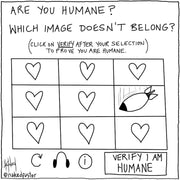 Are You Humane? Digital Cartoon - by nakedpastor