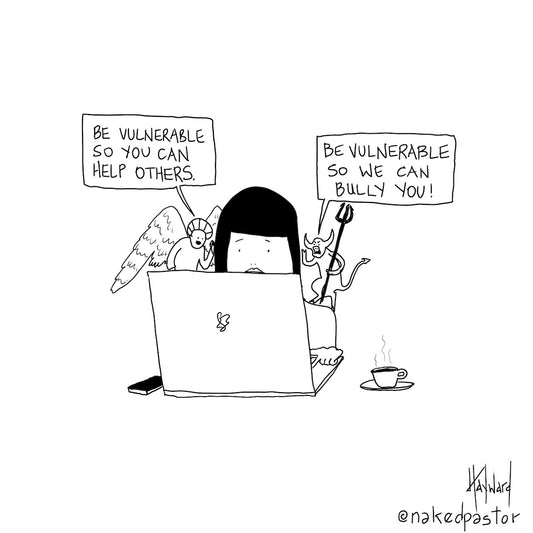 Be Vulnerable Digital Cartoon