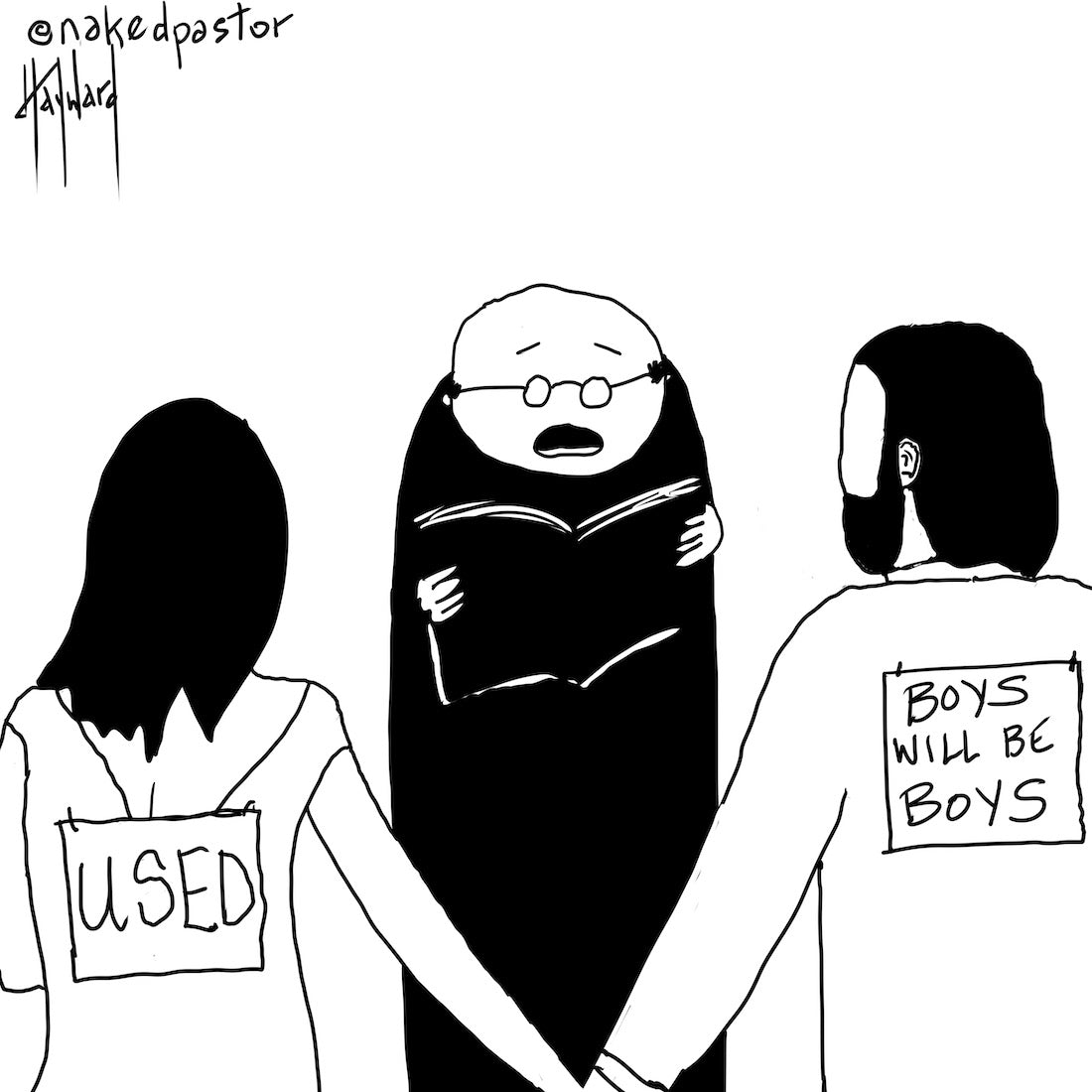 Boys Will Be Boys Digital Cartoon - by nakedpastor