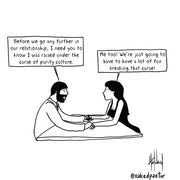 Breaking the Curse of Purity Culture Digital Cartoon - by nakedpastor
