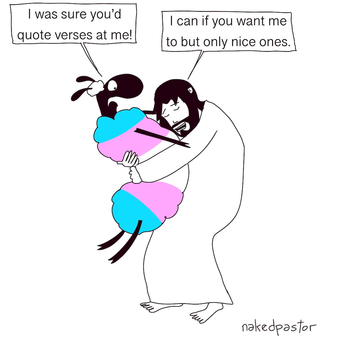 Quote Verses at Me Digital Cartoon-Digital Cartoons-nakedpastor