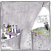 But The Price of Eggs Digital Cartoon-Digital Cartoons-nakedpastor