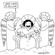 God as Cat Lady Digital Cartoon-Cartoons-nakedpastor