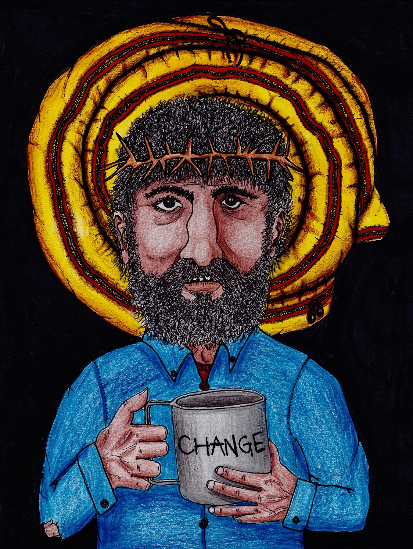 Jesus Change Digital Cartoon - by nakedpastor