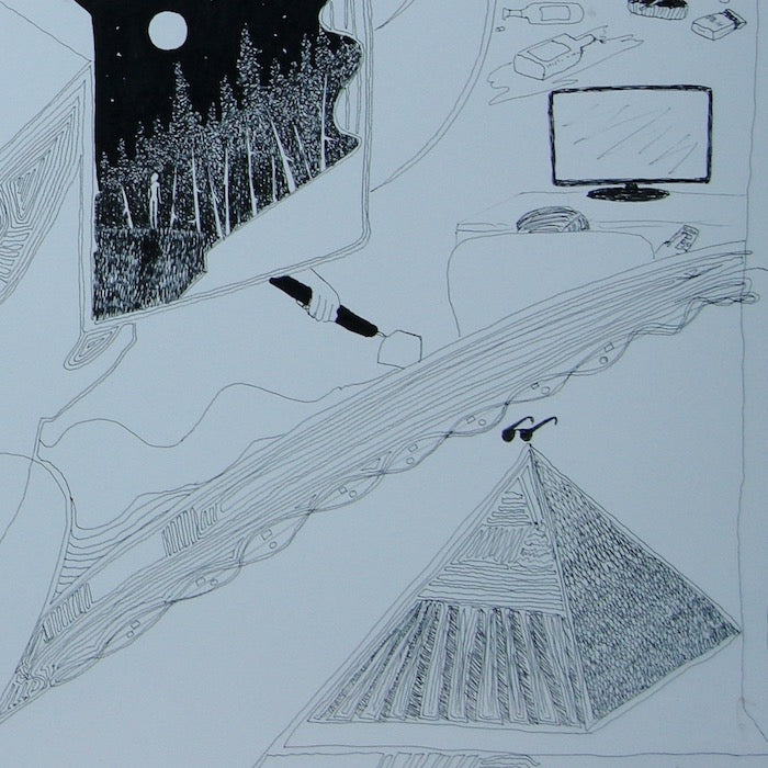Deconstruction Drawing Original - by nakedpastor