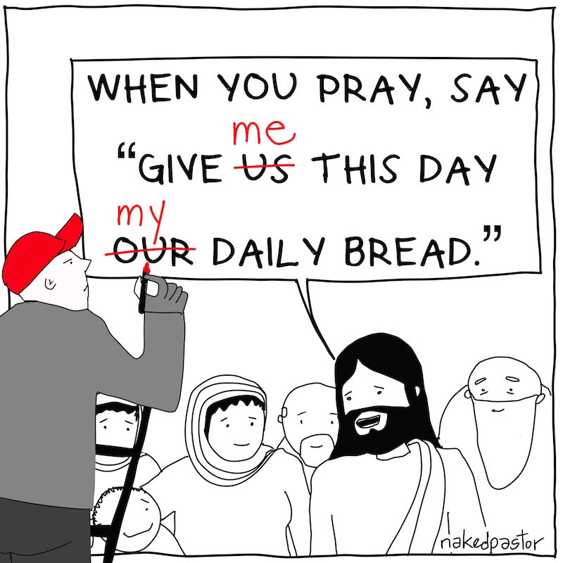 Daily Bread Digital Cartoon-Digital Cartoons-nakedpastor