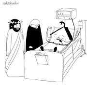 Death Bed Digital Cartoon-Digital Cartoons-nakedpastor