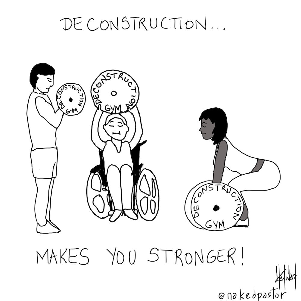 Deconstruction Makes You Stronger Digital Cartoon