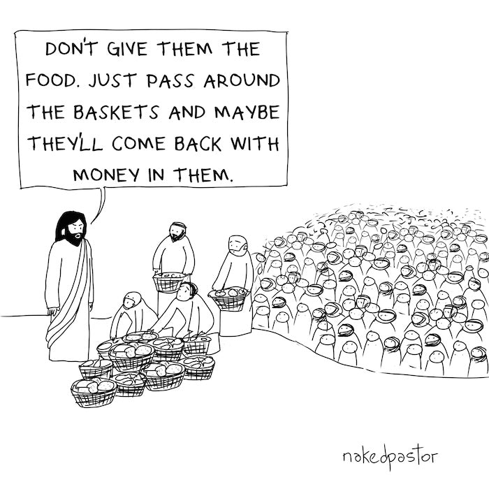 Don't Give Them The Food Digital Cartoon-Digital Cartoons-nakedpastor