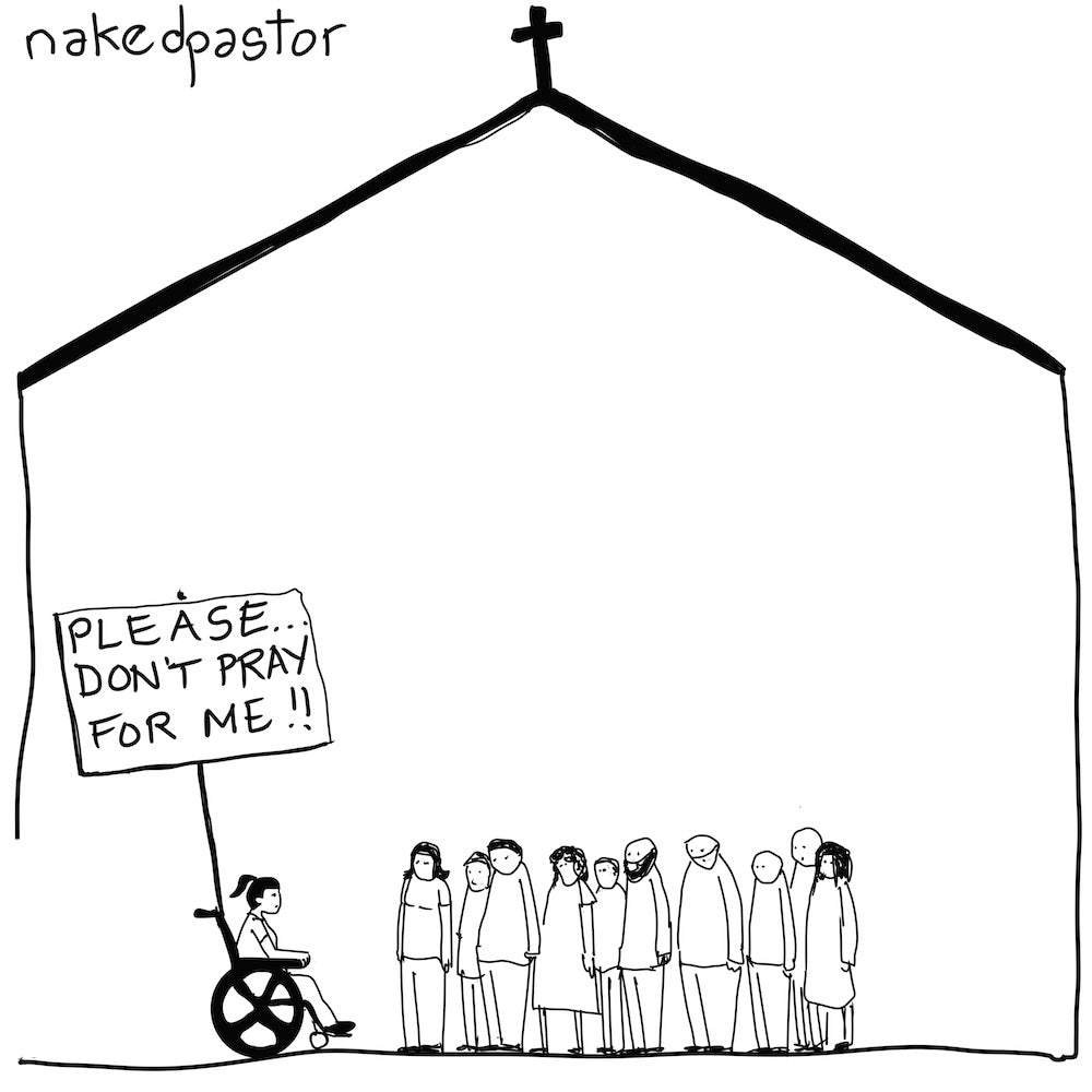 Don't Pray For Me Digital Cartoon-Digital Cartoons-nakedpastor