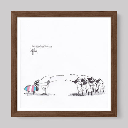 Don't Stone Others Trans Version Cartoon Print-Cartoons-nakedpastor