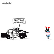 Drop Your Weapons Digital Cartoon-Digital Cartoons-nakedpastor