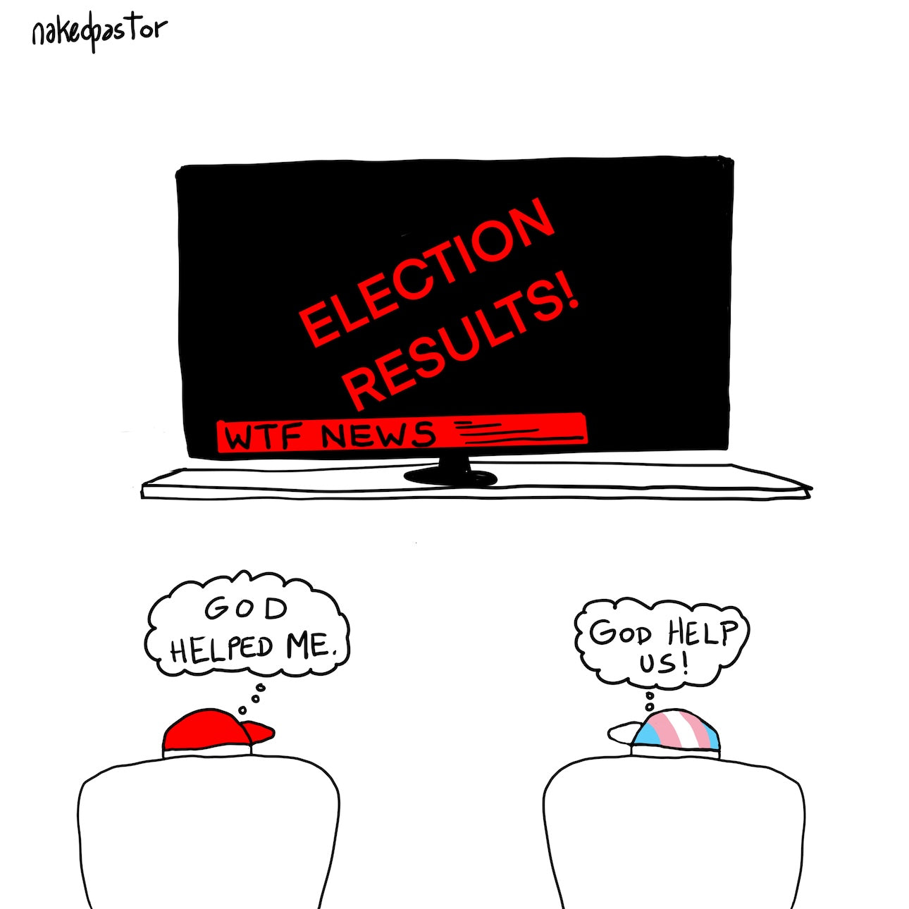 Election Results Digital Cartoon-Cartoons-nakedpastor