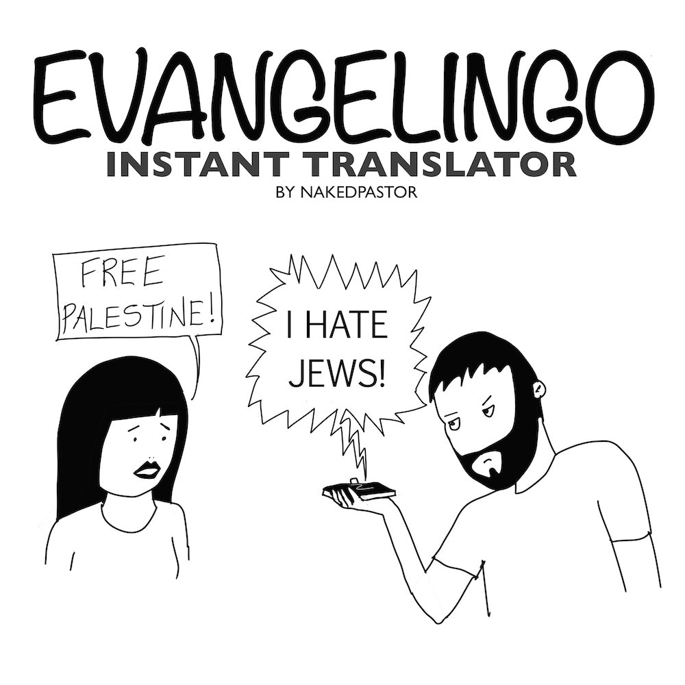 Evangelingo: Free Palestine Digital Cartoon-Digital Cartoons-nakedpastor