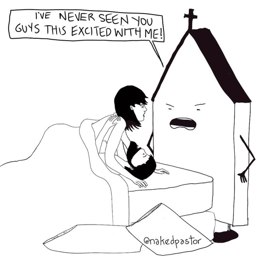 Excited Digital Cartoon-Digital Cartoons-nakedpastor