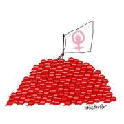 Feminist Flag Digital Cartoon-Cartoons-nakedpastor