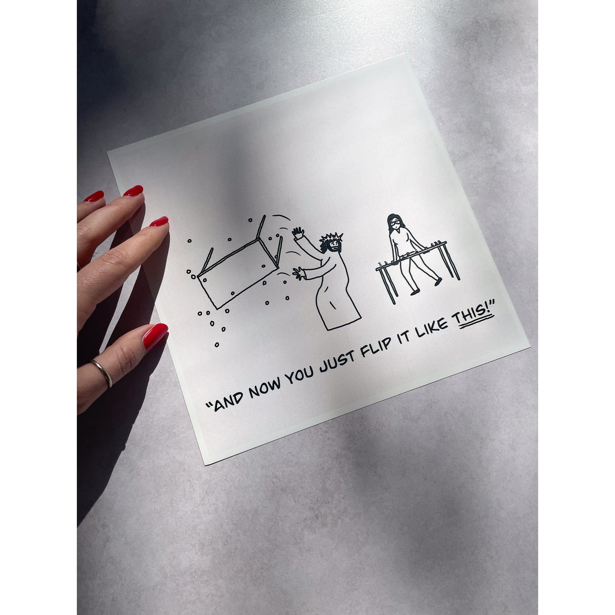 Flip It Like This Print - by nakedpastor