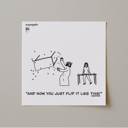 Flip It Like This Print-Cartoons-nakedpastor