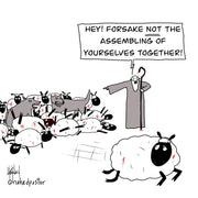 Forsake Not the Assembling Digital Cartoon - by nakedpastor