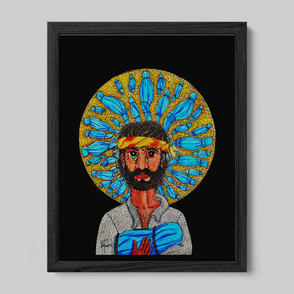 Gaze Image of Christ Print-Drawings-nakedpastor