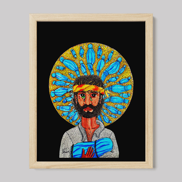 Gaze Image of Christ Print-Drawings-nakedpastor