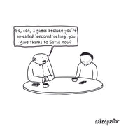 Give Thanks To Satan Digital Cartoon-Cartoons-nakedpastor