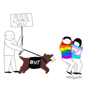 God Loves You Dog But Digital Cartoon-Digital Cartoons-nakedpastor