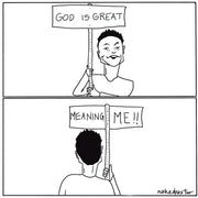 God Is Great Digital Cartoon-Digital Cartoons-nakedpastor