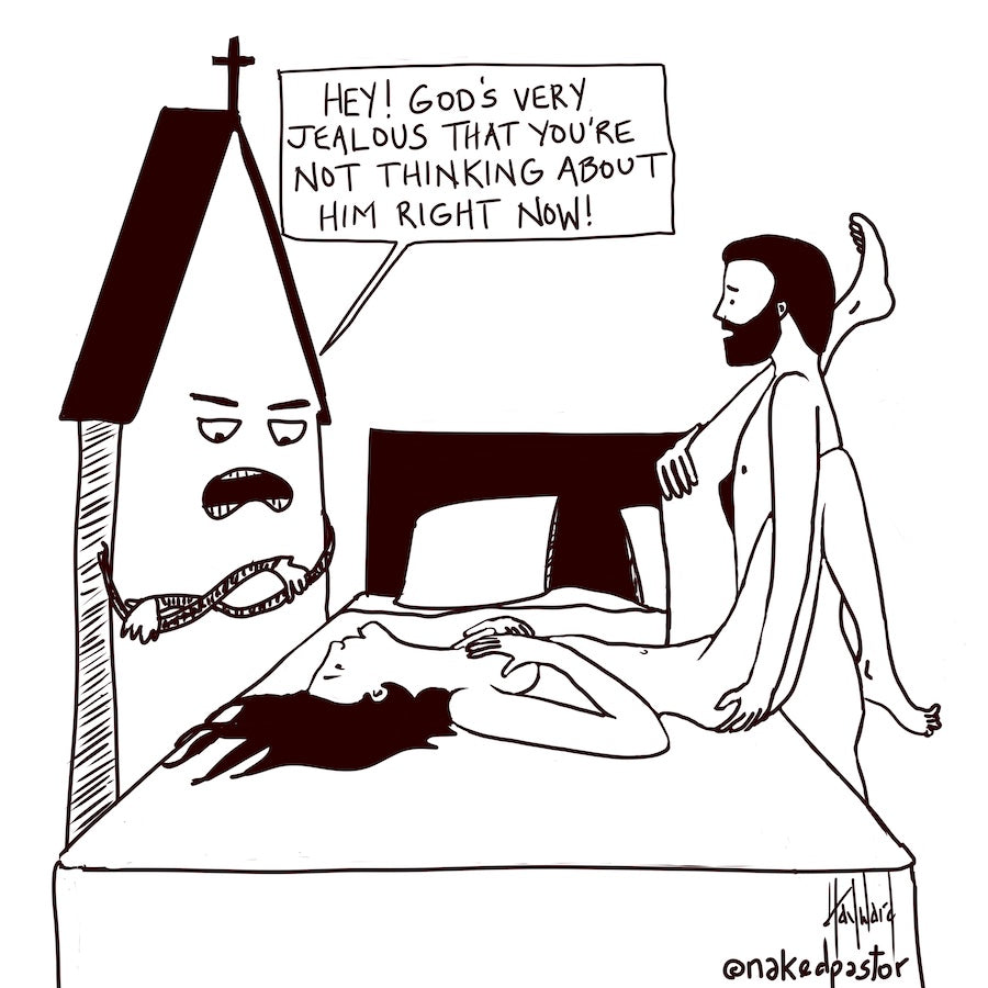 God is Jealous Digital Cartoon