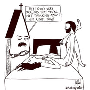 God is Jealous Digital Cartoon - by nakedpastor