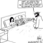 Gratifying the Desires of the Flesh Digital Cartoon - by nakedpastor