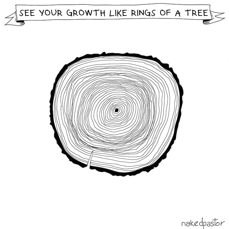 Growth Rings Digital Cartoon by NakedPastor