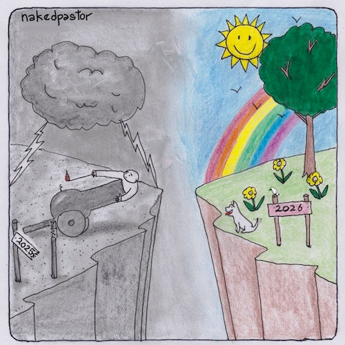 Happy New Year 2026 Digital Cartoon-Digital Cartoons-nakedpastor