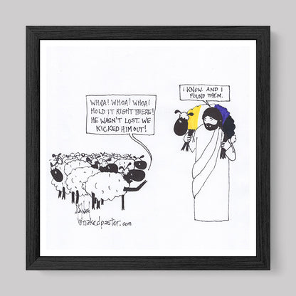 Enby Christian Not-Lost Lamb Print-Cartoons-nakedpastor